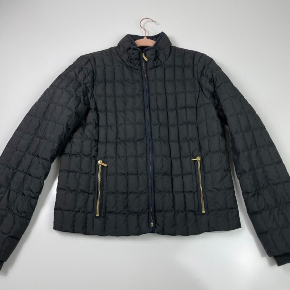 J. Crew Black Quilted Puffer Jacket Size Medium